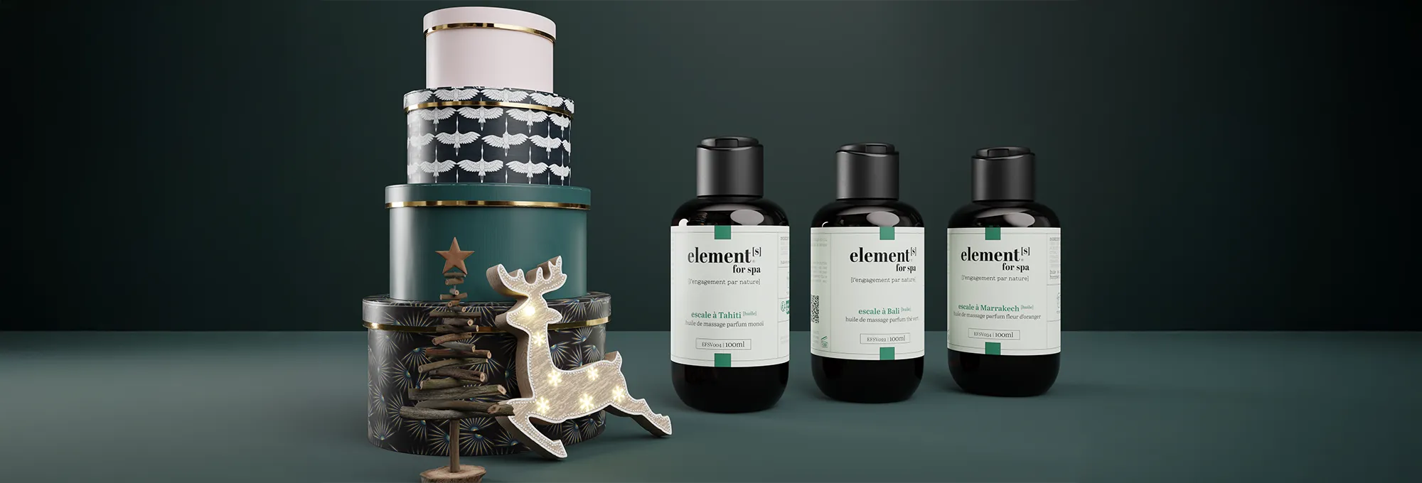 huiles de massage elements