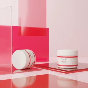 Crème fondante Éléments 40 ml – soin visage apaisant, protecteur et hydratant, présentée sur une plaque en verre colorée.