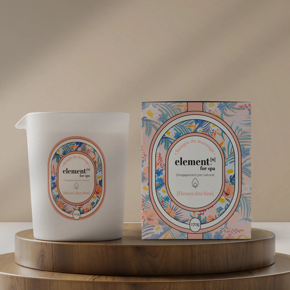 bougie de massage luxe [fleur des îles]