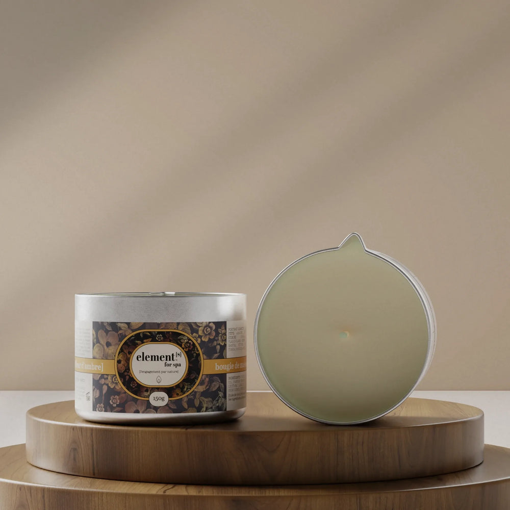bougie de massage [fleur d'ambre]