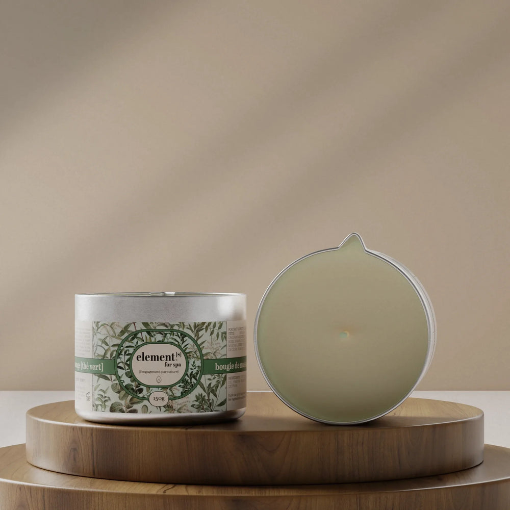 bougie de massage [thé vert]