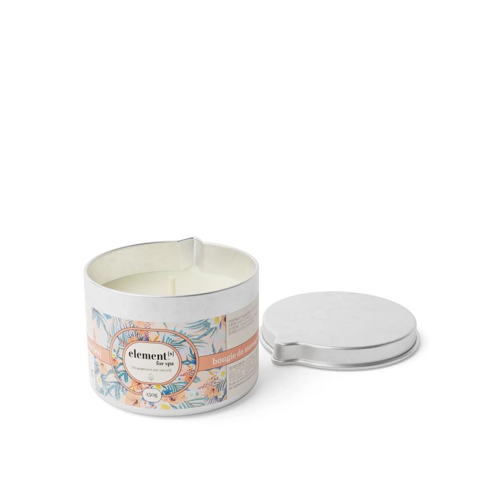 bougie de massage [fleurs des îles]