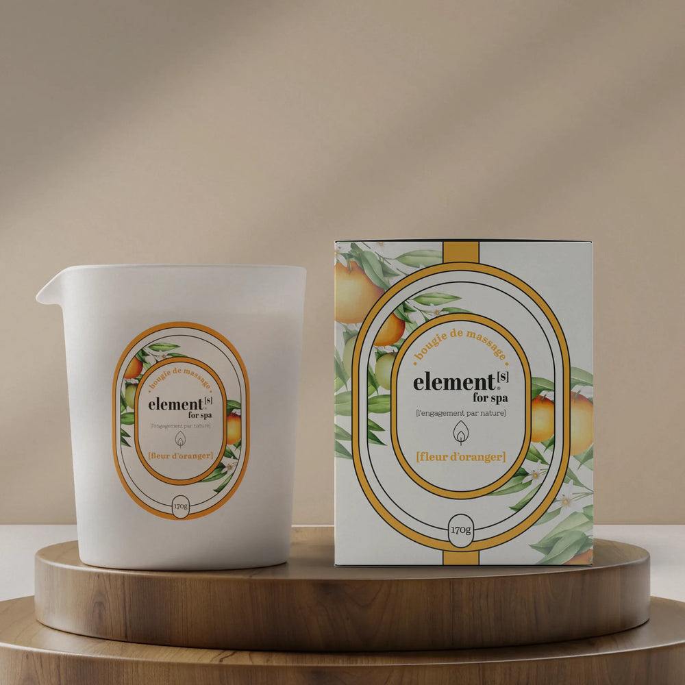 bougie de massage luxe [fleur d'oranger]